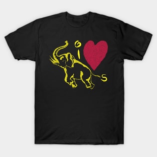 I Love Elephants T-Shirt